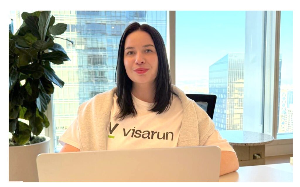Alena Iakina the co-founder and CEO of Visarun AI